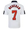 1982 1990 Englands Retro-Langarm-Fußballtrikots 1994 95 96 97 Shearer Beckham 1998 Männer Gerrard Scholes Owen 2001 02 08 Heskey Gascoigne Vintage-Fußballtrikot