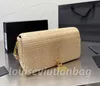 Bolso de diseño de cuero de calidad superior para mujer Bolso de paja moda de lujo en la playa bolsas de mensajero para vacaciones Bolso de hombro Gaby LeMaillon de moda 103972