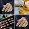 Ringe Natürliche 14 Karat Weißgold 1 Karat Diamant Schmuck Ring Für Frauen Anillos De Edelstein Engagement Bizuteria Drop Lieferung Dhjix