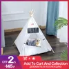 Mats Cute Cat Bed Calming Cat House Portable Teepee Thick Cushion Available for Gatto Supplies Puppy Dog House Luxury Pet Tent House