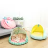 Mats Funny Fruit Shape Pet Dog Cat House Cute Cozy Cat Mat Beds for Deformable Tents Nest Puppy Cushion Cat Kennel Supplies