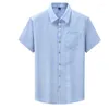 Styl zwykłego koszulek męskich Plus size 7xl Summer Mens Męskie krótkie rękaw hawajskie elastyczność kratową zwykłe ubranie fashi