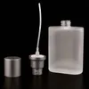 30 50ml Frosted Clear Glass Spray Perfume Bottle Glass Flat Square Atomizer Sprayer Refillable Bottles Empty Hagpr