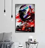 Autocollants muraux auto-adhésifs Kimi Raikkonen Iceman F1, affiche abstraite, image d'art modulaire pour salon, chambre à coucher, décor 8390205