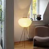 Lampy podłogowe proste japoński papierowy papier tome lampa salon sypialnia retro artystyczny projekt artystyczny