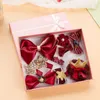 Haarschmuck 10 Stück Kinder Mädchen Clips Handgemachte Schleife Sterne Haarnadeln Niedliche Prinzessin Baby Haarspangen Kopfbedeckung Geschenkbox Set