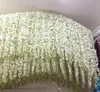 24 couleurs fleurs de glycine en soie artificielle suspendues faux hortensia 100 pièces guirlande de mariage romantique vigne Lvy décoration de plafond 4788065