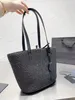 Klasyczne rive gauche liniowe torby plażowe rive gauche damskie mężczyzn Wysokiej jakości torebka ramię Crossbody Crossbody Designer torba szydełka luksusowe torby do splotu słomy