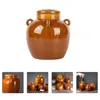 Opslagflessen glazen potten deksels thee bus bus graancontainer fermenterende containers verzegelde keramische bloem pikje