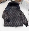 Luxury Baby Down Jacki dwustronne użycie zimowych chłopców płaszcz dla dzieci Designer Ubrania Rozmiar 120-160 litera drukująca dla dziewcząt dla chłopców w nov25 Nov25