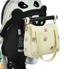 Blöja väskor koreansk stil baby blöja väska bärbar mamma väska baby föremål barnväska väska blöja arrangör stor kapacitet moderskap axel väska q231127