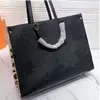 حقيبة مصممة نساء حقائب اليد حقائب اليد onthego crossbody luise جلد أسود حقيبة اليد المنقوش