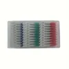 300pcs escovas interdentais de dupla utilização de silicone macio palitos dentais entre escova de dentes, escova de fio dental para limpeza escova de dentes de fio ortodôntico