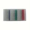 300 pièces brosses interdentaires à double usage cure-dents en silicone souple cure-dents entre la brosse à dents, brosse à fil dentaire pour le nettoyage de la brosse à dents en fil orthodontique