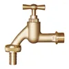 Bathroom Sink Faucets 1PC Brass Bibcock Outdoor Faucet Wholesale Washing Machine Balcony Garden Watering Splash Proof Tap Thread G1/2'