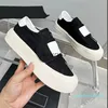 Ontwerper Casual schoenen Dames Sneakers Round Head Platform Schoenen Hook Loop White Black Trainers Vintage Sandals