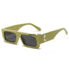 óculos de sol off 2023 novo estilo caixa pequena óculos de sol moda off óculos quadrados amarelo brilhante óculos de sol feminino zuxs