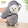 タオルCawayi Kennel Quick Dry Absofent Microfiber Pet Dog Dog Dog吸収性タオル犬強い乾燥タオルクリーニング用品バスローブ