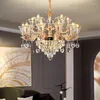 Chandeliers European Crystal Chandelier Living Room Lamp Luxury Simple Restaurant Bedroom Modern Household Light And