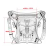 Sacos de cintura mulheres saco gótico fanny packs motocicleta hip gota perna steampunk coldre ombro homens pu couro crossbody