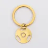 Keychains Dreamtimes Fashion Keychain Hollow Out Football Pendant Diy Men's Jewelry Car Stand Gift Souvenir