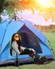 Kasta tält utomhus automatiska tält som kastar pop -up vattentät camping vandring tält vattentäta stora familjetält