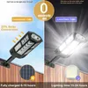 8000LM 4PCS Solar Lichter Außen Motion Sensor Licht 3 Arbeits Modi Outdoor Garten Hof Wasserdichte Solar Straße Wand Lampen