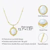 Anhänger Halsketten ENFASHION Oval Shell Anhänger Trendprodukte Halskette für Frauen Edelstahl Collares Modeschmuck P203127