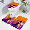 Deckt Michael Jackson Muster 3D bedrucktes Badezimmerpodest Teppich Deckel Toilettenabdeckung Bad Matte Set Drop Shipping Style33