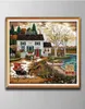 Living By the Water Handmade Cross Stitch Craft Tools Embrodery Nålarbetet räknade tryck på duk DMC 14CT 11CT Home Decor 1241893