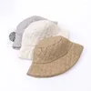 Berets Breathable Fisherman Hat Stylish Women's Winter Wide Brim Soft Square Pattern Windproof Warm Lady For Fall/winter