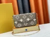 Multi felicie pochette women designer bag wallet louiseits messenger leather handbags viutonits gold chain flap shoulder crossbody bags purse high quality