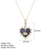 Pendentif Colliers De Luxe Cristal Coeur Collier Pour Femmes Evil Blue Eye Pave Zircon Ras Du Cou Réglable En Acier Inoxydable Lien Chaîne Collares