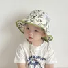 Czapki kapelusze dinozaur miękki kapelusz dla chłopców i dziewcząt letnie wiadra na zewnątrz czapki dla dzieci płaskie czapkę urodzone w akcesoria Pography Baby Gorras 230427