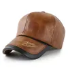 Бейсбольные кепки для папы, зимняя ветрозащитная теплая кожаная бейсболка, мужская уличная повседневная шапка из искусственной кожи, мужские бархатные кепки 56-60 см 231124