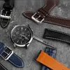 For CITIZEN Blue Angel Men Radio Wave Watch AT8020-54L/8020-03L/JY8078 curved end Genuine Leather Watchband Bracelet Strap 22mm 23mm 21mm