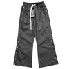 Men s Pants Waxed Hellstar Tag Sweatpants Men Women Path To Paradise Long Drawstring Jogger Nylon Button Trousers 231127