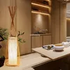 Vloerlampen Chinese stijl bamboe lamp nachtkastje lampenkap Japanse esthetische ontwerper Lampara De Pie woonkamer decoratie