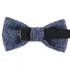 蝶ネクタイウールメンズタイクラシックスイートメン用の女性Groom Woolen Cravats Party Wedding Bowties Gifts