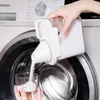 컵 세탁 세제 세제 디스펜서 컨테이너 음식 시리얼 용기가있는 투명한 세탁 분말 보관함
