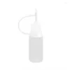 Storage Bottles Lengthened Needle Tube Bottle 10ml Glue Dropper Adhesive Tip Oiling Soft Refillable Dispenser Portable