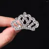 Hair Accessories 1Piece Mini Tiara Clips Girls Kids Crystal Rhinestone Princess Crown Comb Costume Birthday Party Headwear Gifts