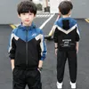 Kleidung Sets Jungen Frühling Herbst Teenager Jungen Kleidung Kinder Baumwolle Casual Sport Anzug Kinder Mode Trainingsanzüge Für 5-14Y