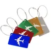 Etichette per bagagli in lega ID valigia Porta etichette per indirizzi Cintura in alluminio per aeroplano Etichetta per il nome del bagaglio Accessori da viaggio portatili