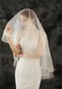 Velos de novia de una capa, blanco, marfil, boda con peine, cristales, accesorios cortos para novia, Velo De Novia