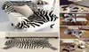 Yaratıcı Zebracow 3D Baskılı Halılar Oturma Odası Antislip Sevimli Hayvan Atma Halıları Zemin Paspasları Odası Kapatan Alan Halı 2205047002635