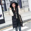 Suits 2023 New Women's Vest Jacket Down Cotton Vest Autumn Winter Jacket Hooded Long Coat Sleeveless Loose Female Waistcoat Snow Wear