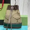 Modeontwerpertas heren en dames mini -bucket tas 550621 grote capaciteit draagbare handtas klassieke vintage enkele schoudertas