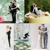 Autres fournitures de fête d'événement Cake Toppers Poupées Figurines de mariée et de marié Décorations de gâteau de mariage drôles Stand Topper Fournitures de décoration Marry Figurine 231127