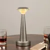Table Lamps Metal LED Lamp Wireless Rechargeable Dinner Bar Cordless Light Decorative Atmosphere Lighting For El Restaurant